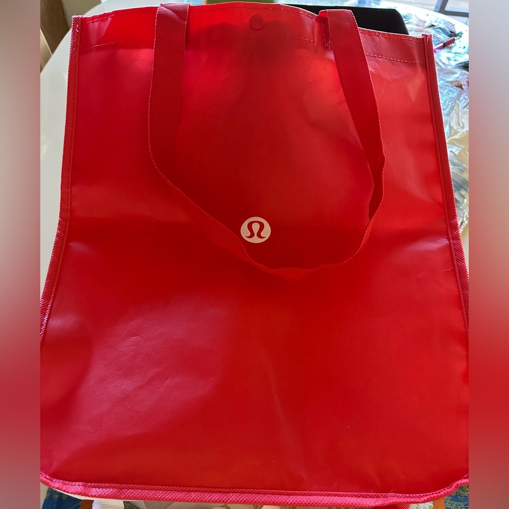Lululemon Vibrant Red Tote Bag